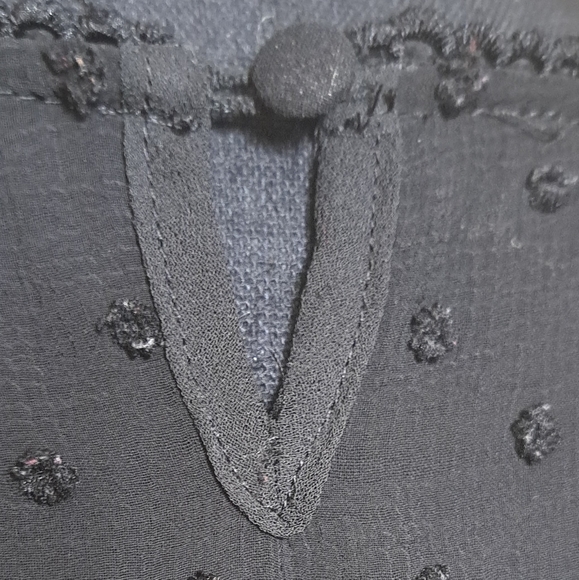 Stitch Fix Exclusive Sweet Grey Eula Black Embroidered Detail Blouse XXL EUC - Picture 5 of 14
